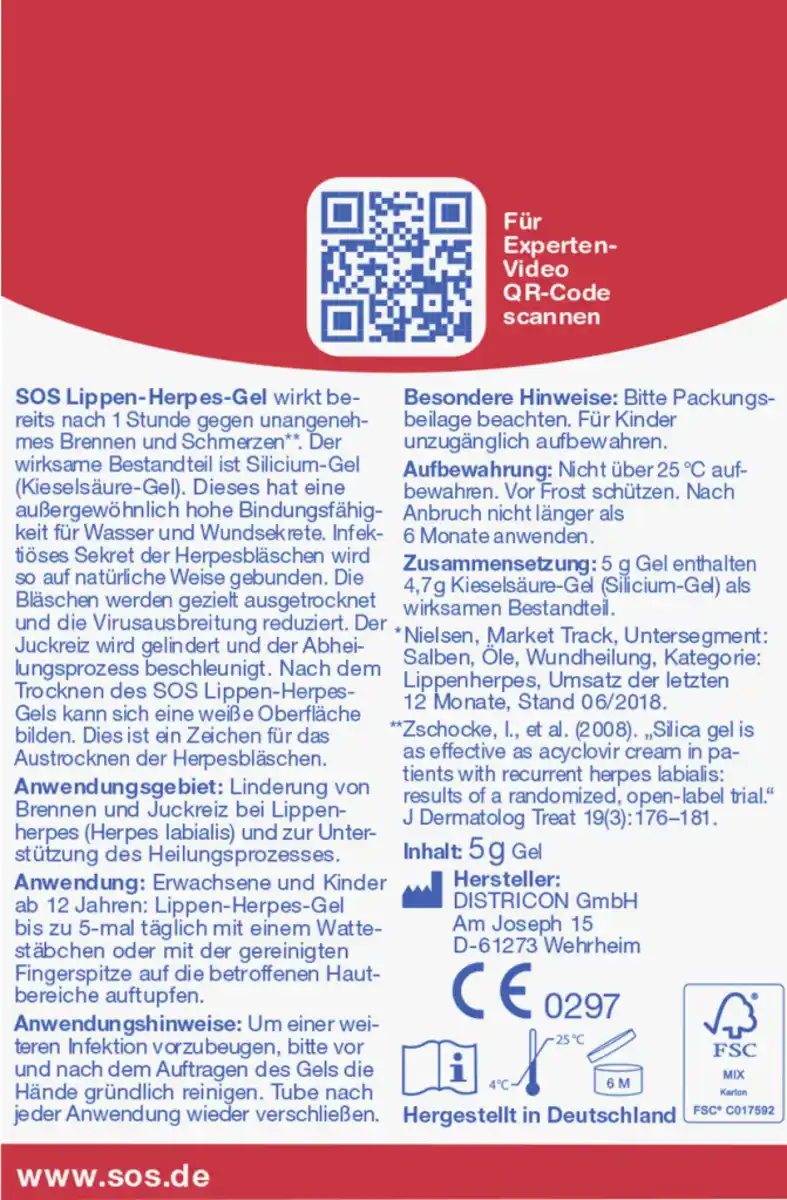 Bild 2 von SOS Lippen-Herpes-Gel, 5 g