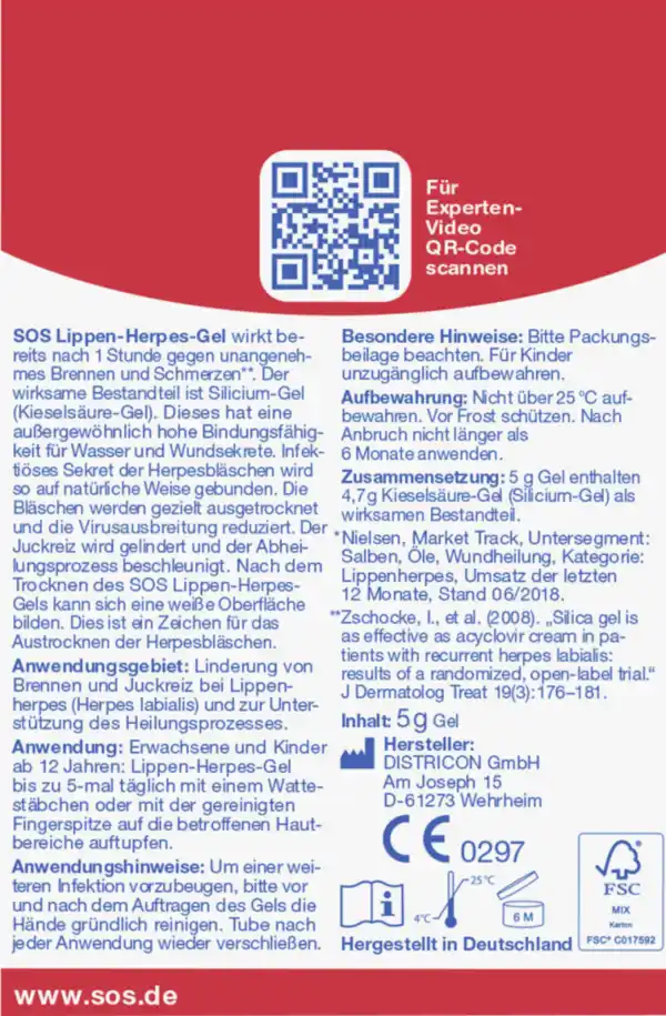 Bild 2 von SOS Lippen-Herpes-Gel, 5 g