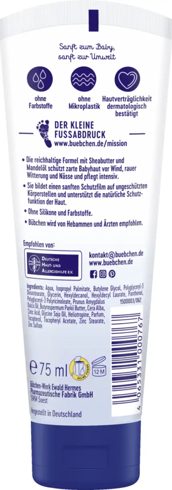 Bild 2 von Bübchen Wind & Wetter Creme, 75 ml
