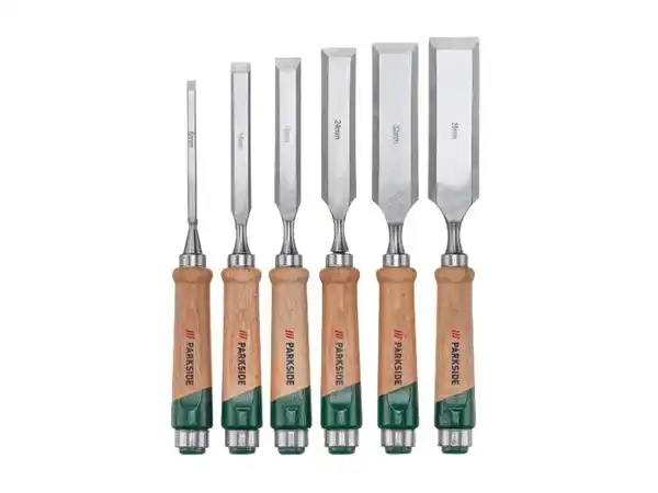 Bild 2 von PARKSIDE® Stechbeitel- / Holzschnitz- / Drechselmesser-Set