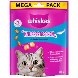 Whiskas Knuspertaschen mit Lachs 180g