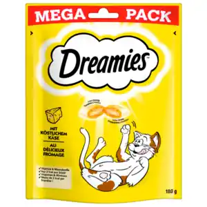 Dreamies Katzensnack mit köstlichem Käse Mega Pack 180g