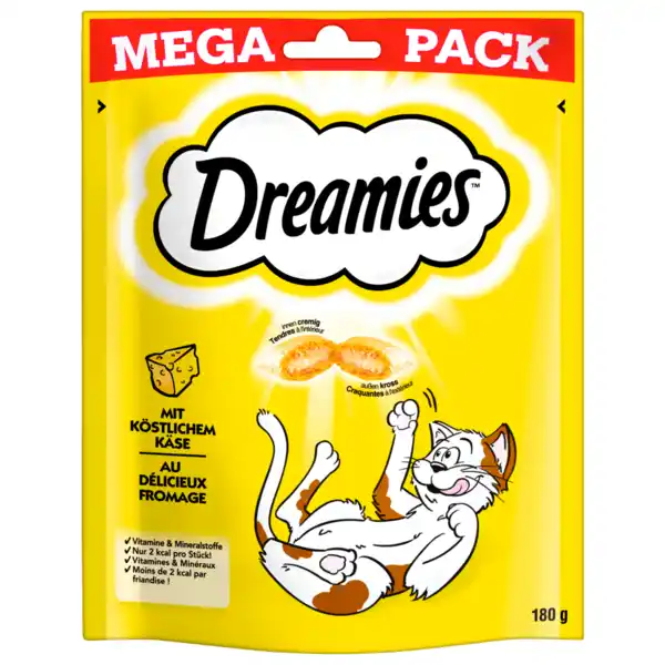 Bild 1 von Dreamies Katzensnack mit köstlichem Käse Mega Pack 180g