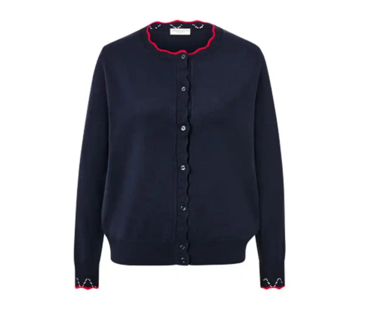 Bild 1 von Feinstrick-Cardigan mit Wellenkante