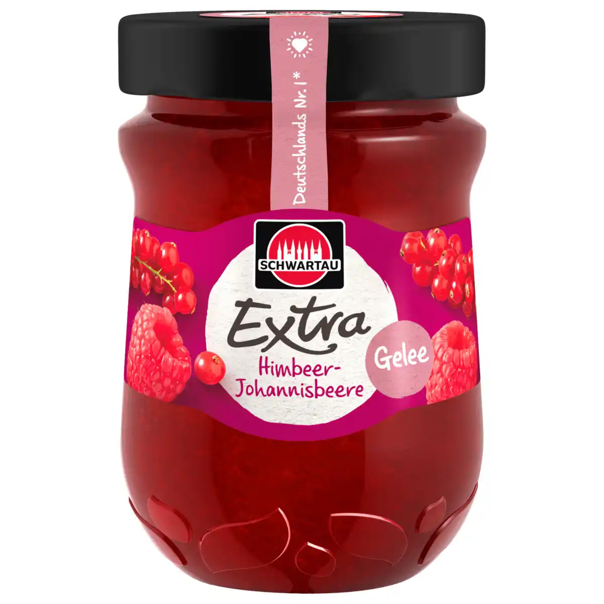 Bild 1 von Schwartau Extra Himbeer-Johannisbeer Gelee 340g