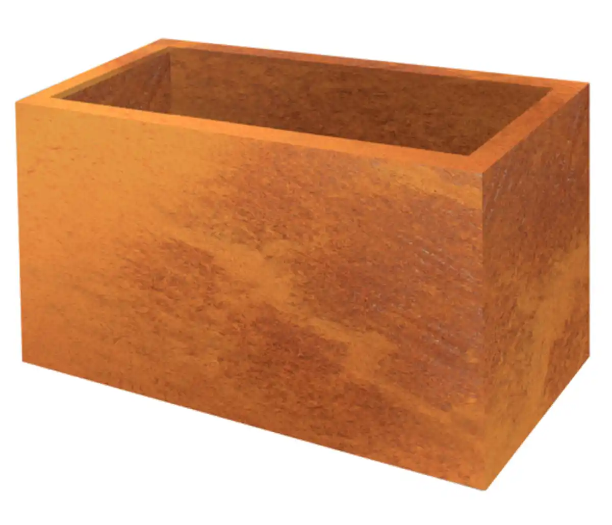 Bild 1 von Palatino Cortenstahl-Pflanzgefäß Lotte, rechteckig, braun