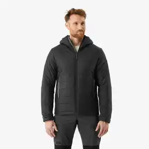 FORCLAZ Wattierte Jacke Herren bis -5 °C Kapuze Trekking - MT100