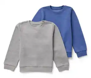 2 Kinder-Sweatshirts mit angerauter Innenseite