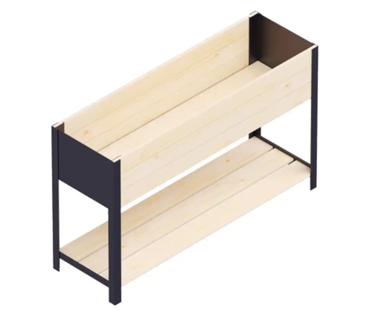 Bild 1 von Upyard Holz-Pflanzkasten ModernBox mit Ablage, ca. B118/H72/T36 cm