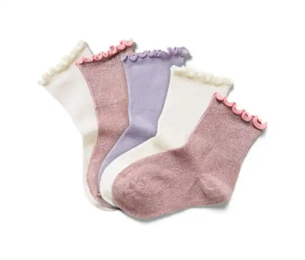 Bild 1 von 5 Paar Kinder-Socken mit Rüschen