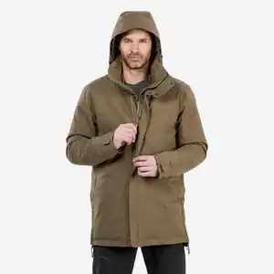 QUECHUA Parka Winterjacke Herren warm bis -10 °C wasserdicht Winterwandern - SH500 blau