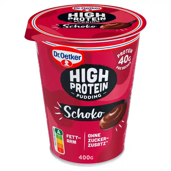 Bild 1 von DR. OETKER High Protein Pudding 400 g, Schokolade