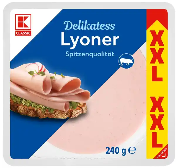 Bild 1 von K-CLASSIC Wurstspezialitäten XXL, 240-g-Großpackg.