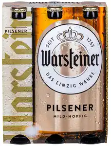 WARSTEINER Pilsener oder Radler Alkoholfrei, Packg. 6 x 0,33-l-Fl.