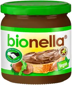 BIONELLA Bio-Nuss-Nougat-Creme, 400-g-Glas