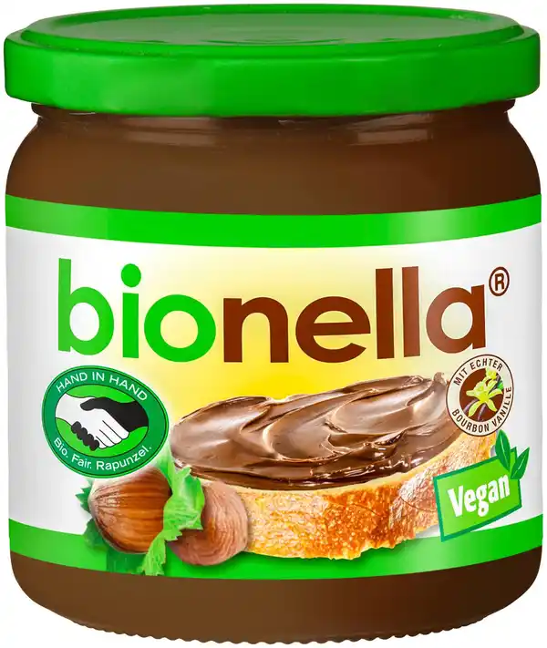 Bild 1 von BIONELLA Bio-Nuss-Nougat-Creme, 400-g-Glas