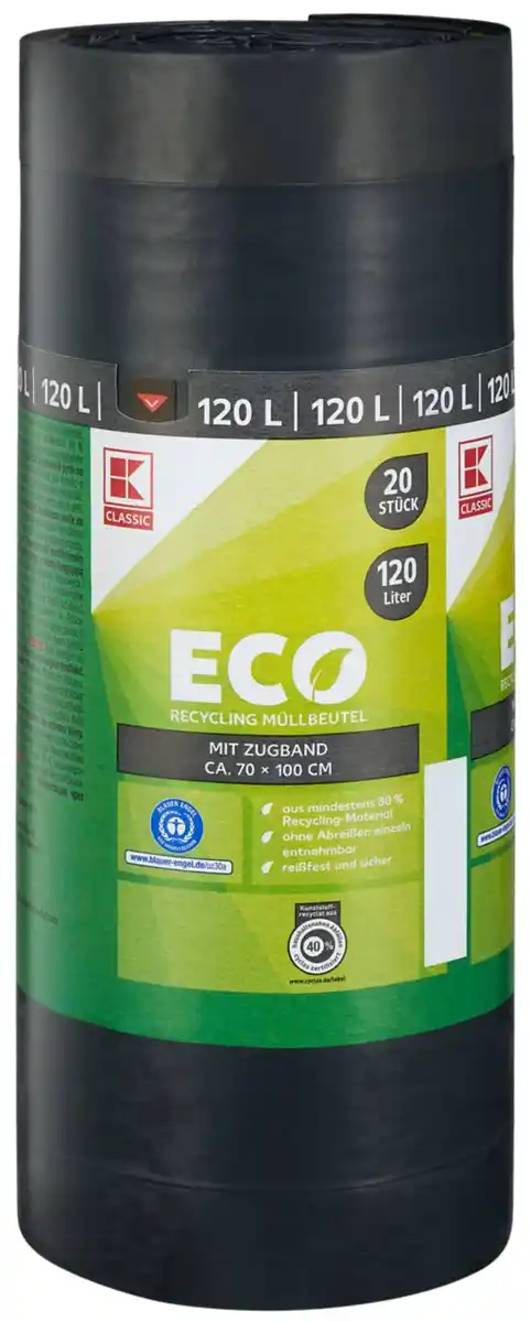Bild 1 von K-CLASSIC Recycling-Müllsack, 20-St.-Packg.