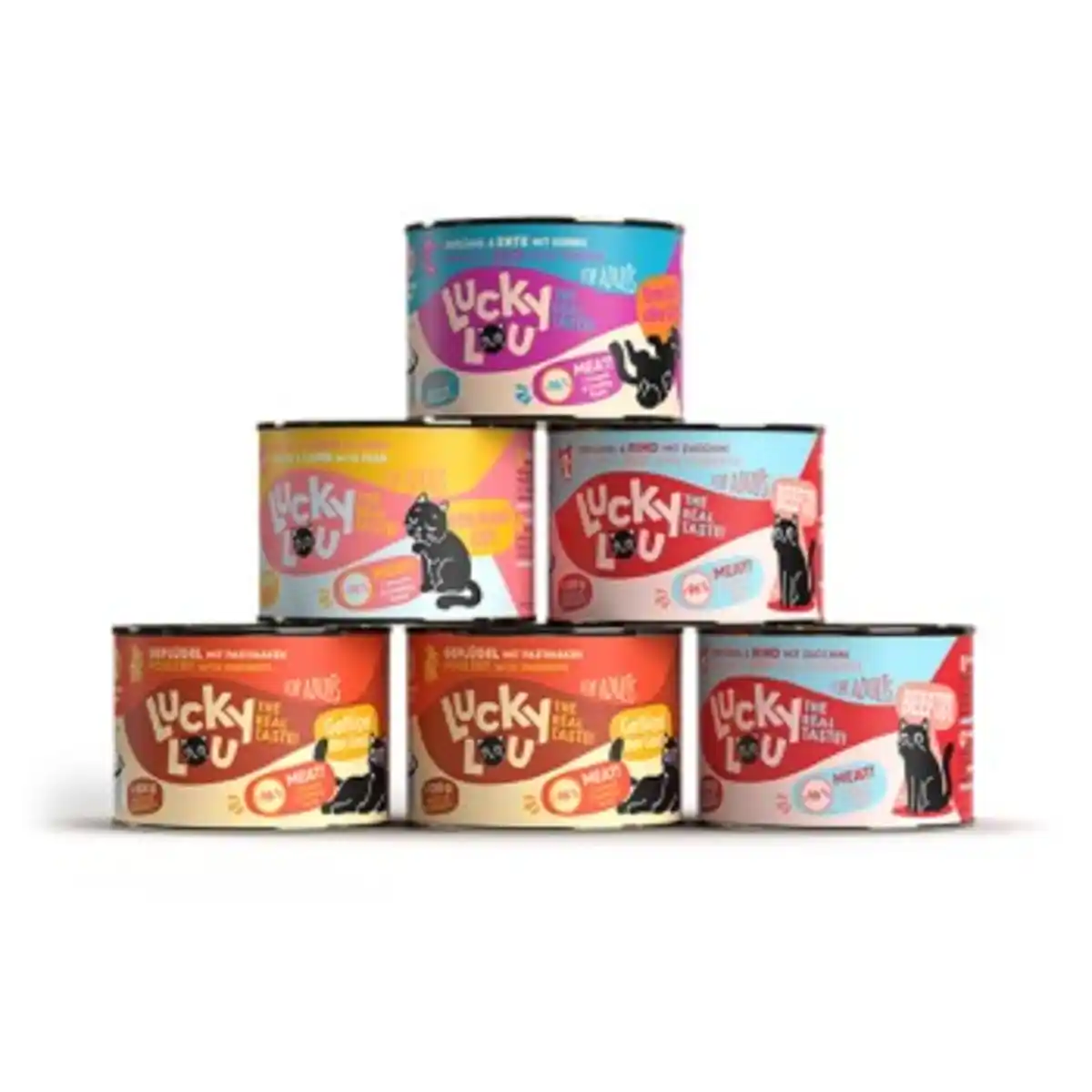 Bild 1 von Lucky Lou Nassfutter Katze Adult Tasty Mixpaket 6x200 g Tasty-Mix