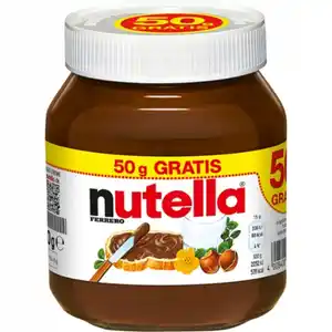 Nutella 450 g + 50 g Glas