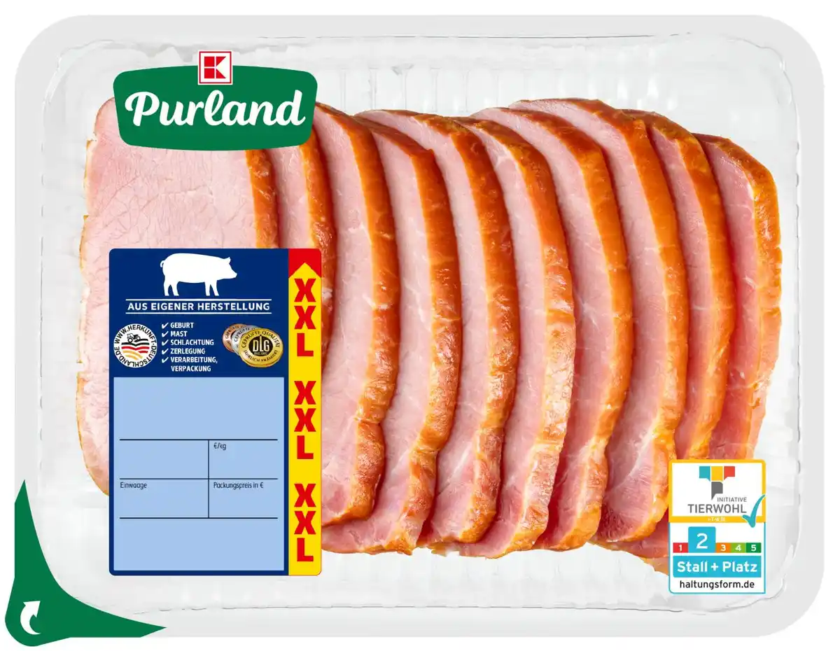 Bild 1 von K-PURLAND Kasseler Minutensteaks XXL, 800-g-Großpackg.