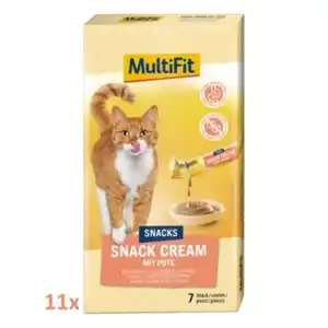 MultiFit Snack Cream 11x7 Stück Pute