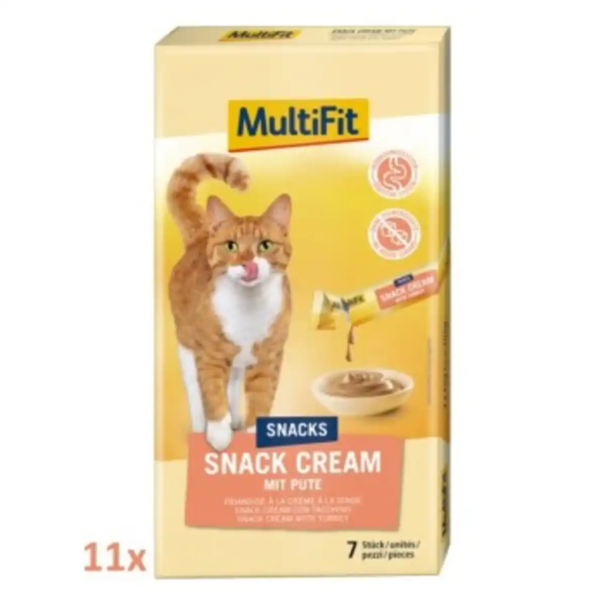 Bild 1 von MultiFit Snack Cream 11x7 Stück Pute