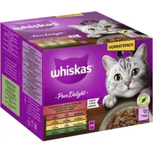 Whiskas Pure Delight Vorteilspack Klassisches Ragout in Gelee 24 x 85g