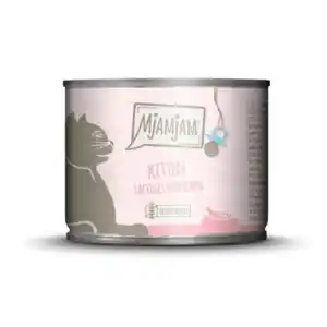 MjAMjAM Nassfutter Katze Kitten, Huhn mit Lachsöl 6x200 g