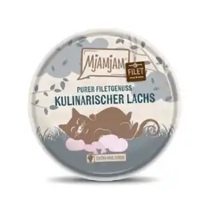 MjAMjAM Nassfutter Katze Adult, Purer Filetgenuss 16x80 g Lachs