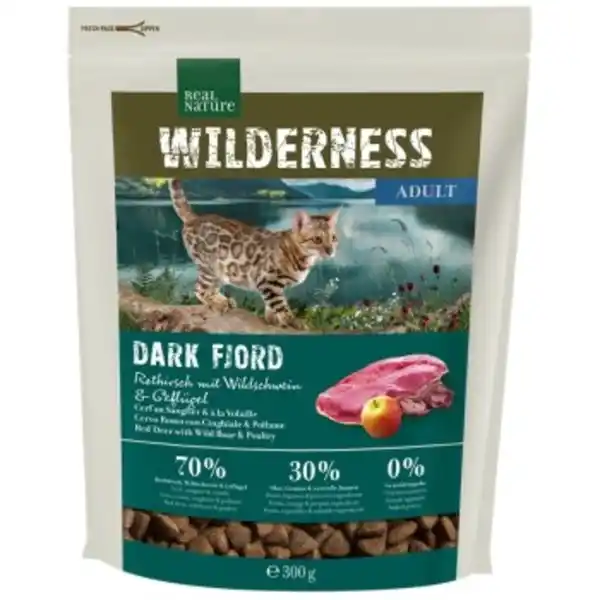 Bild 1 von REAL NATURE WILDERNESS Dark Fjord Adult Rothirsch, Wildschwein & Geflügel 300 g