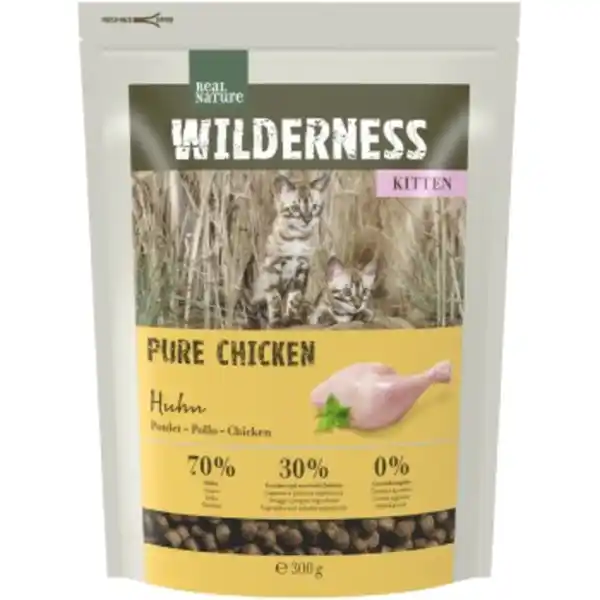 Bild 1 von REAL NATURE Wilderness Kitten Pure Chicken 300 g