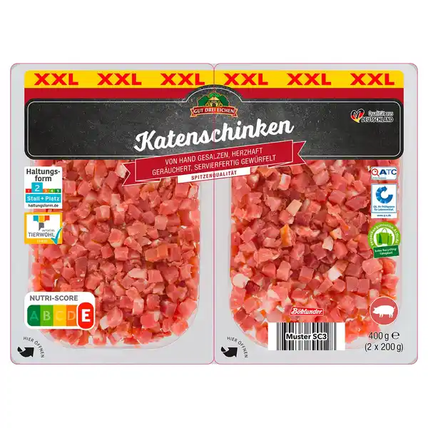 Bild 1 von GUT DREI EICHEN Katenschinkenwürfel 400 g