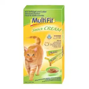 MultiFit Snack Cream 11x7x15g Geflügel, Leber & Biotin