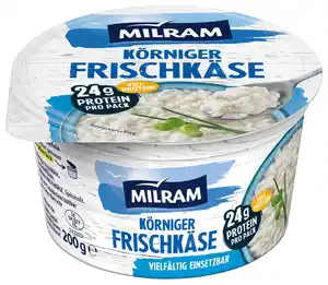 MILRAM Körniger Frischkäse, 200-g-Packg.