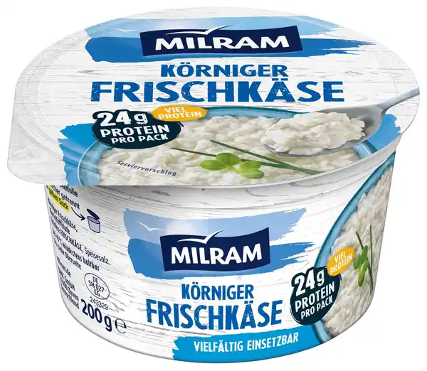 Bild 1 von MILRAM Körniger Frischkäse, 200-g-Packg.