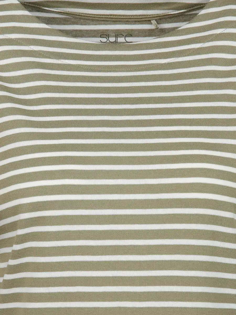 Bild 3 von Damen Streifenshirt mit 3/4 Arm Oliv