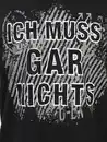 Bild 3 von Herren Arbeitsshirt mit Frontspruch Schwarz