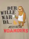 Bild 3 von Herren Shirt mit Spruch Beige