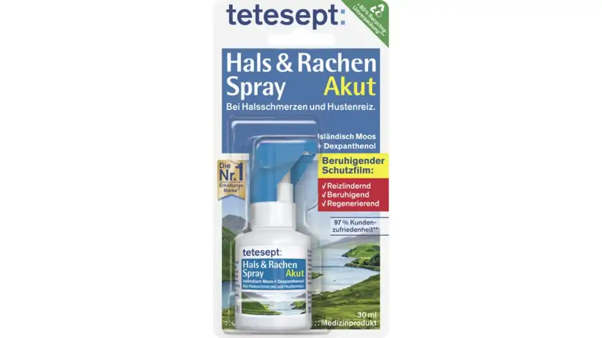 Bild 1 von tetesept Hals & Rachen Akut Spray