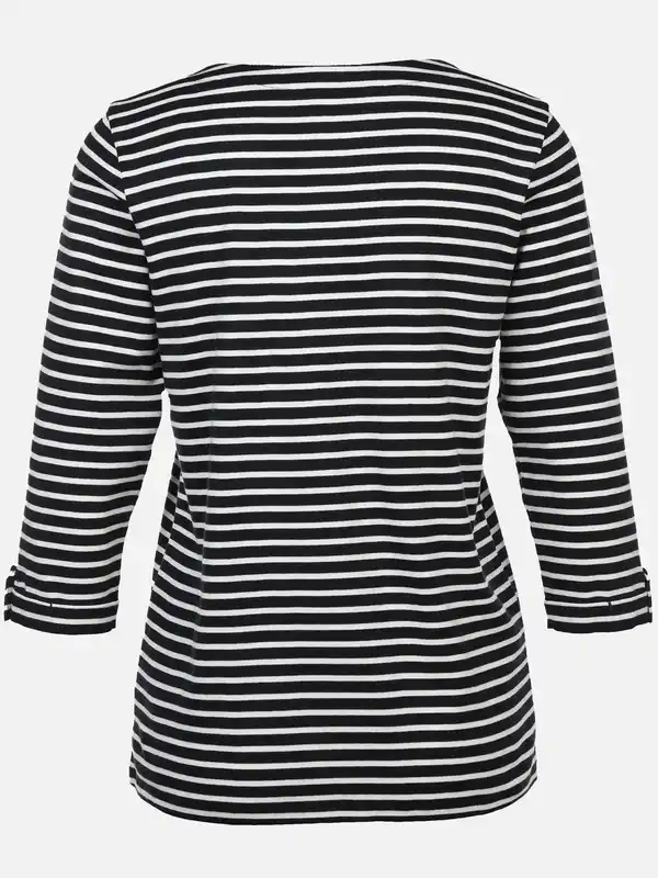 Bild 2 von Damen Streifenshirt mit 3/4 Arm Marine