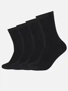 Herren Socken im 4er Pack Schwarz