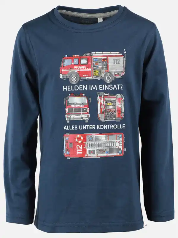 Bild 1 von Jungen Shirt mit Feuerwehrprint Blau