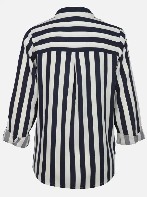 Bild 2 von Damen Bluse mit Streifen Weiß