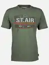 Bild 1 von Herren T-Shirt mit Print in Used Optik Oliv