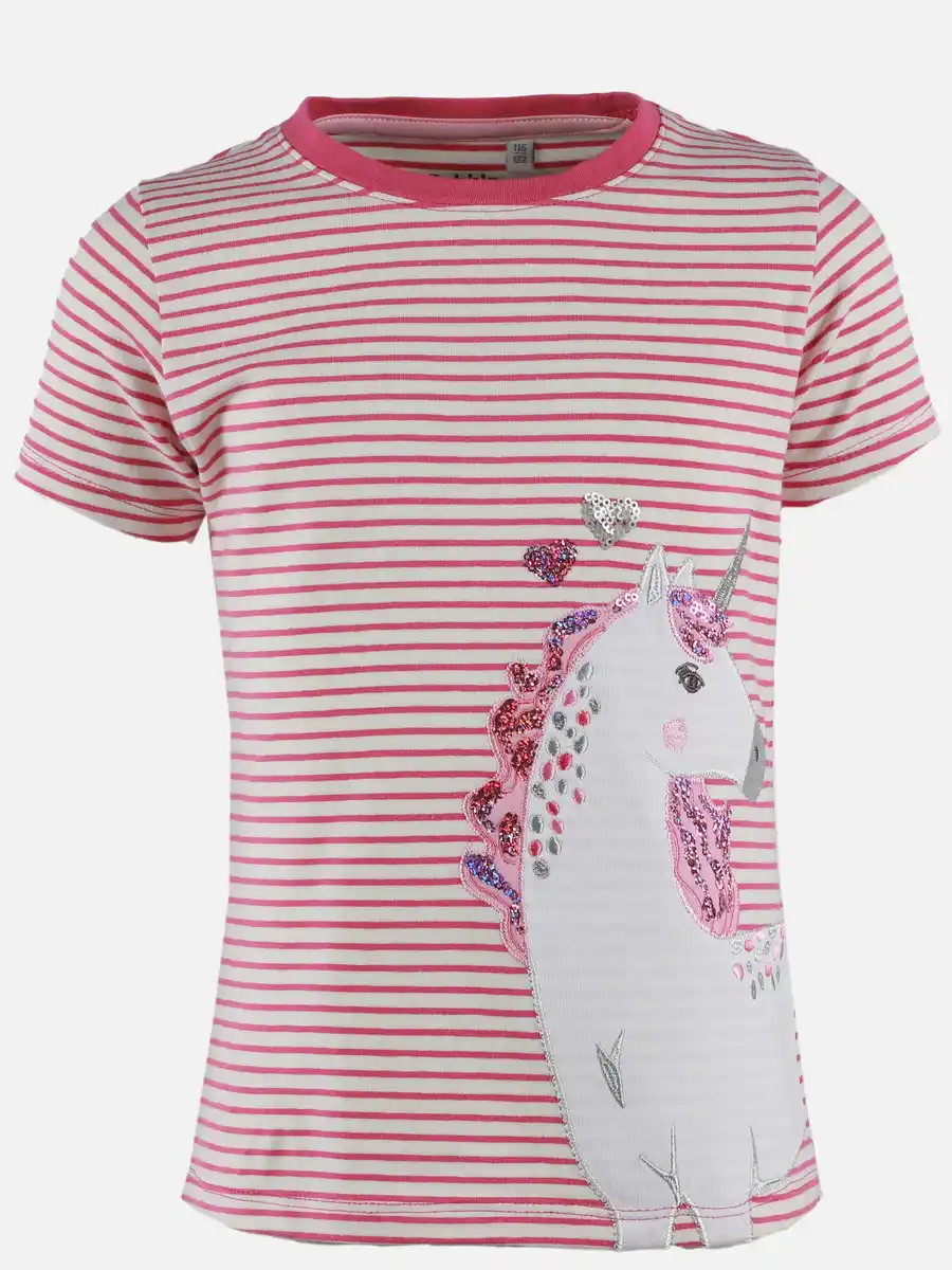 Bild 1 von Mädchen Shirt mit Pailletten und Stickerei-Applikation Pink