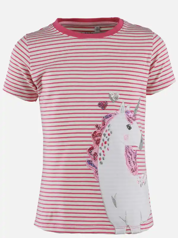 Bild 1 von Mädchen Shirt mit Pailletten und Stickerei-Applikation Pink