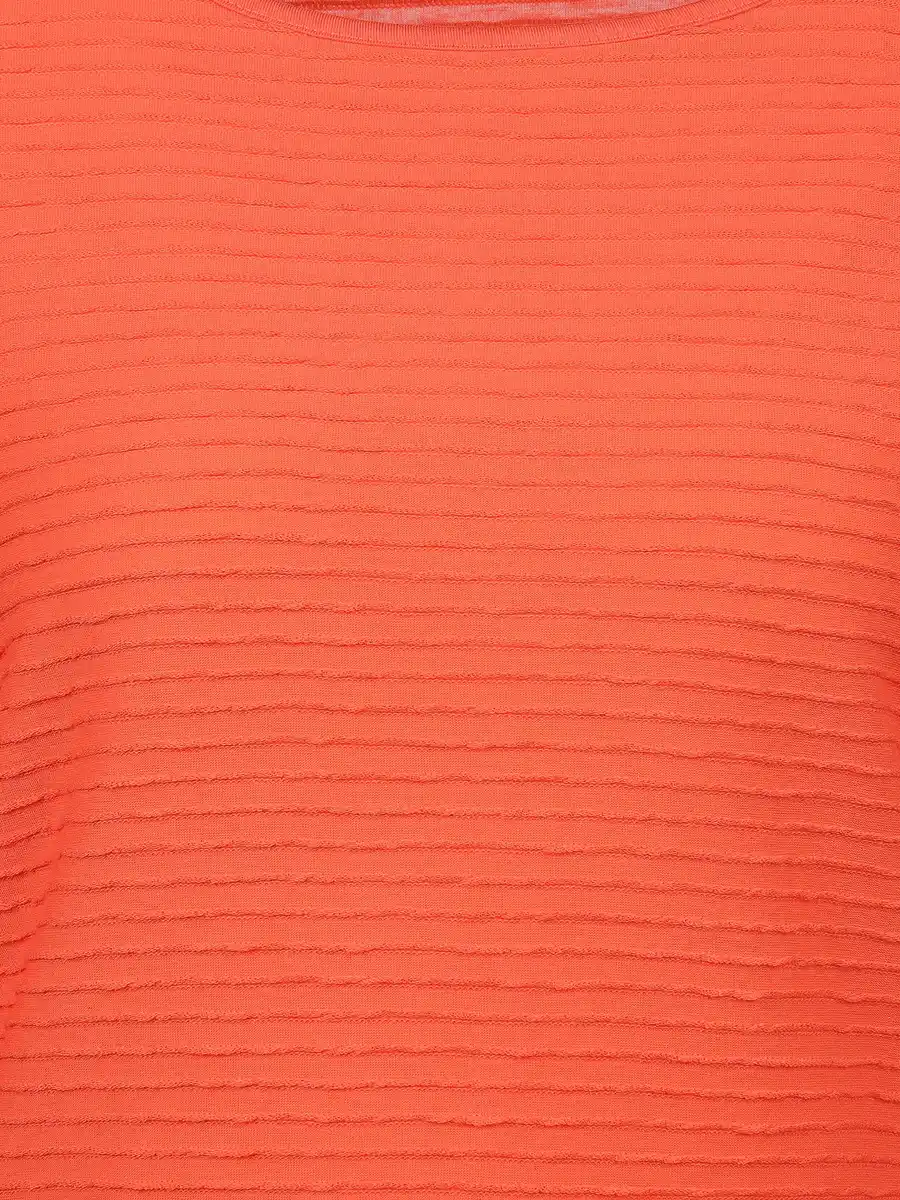 Bild 3 von Damen Strukturshirt mit 3/4 Arm Orange