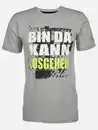 Bild 1 von Herren Arbeitsshirt mit Frontspruch Grau