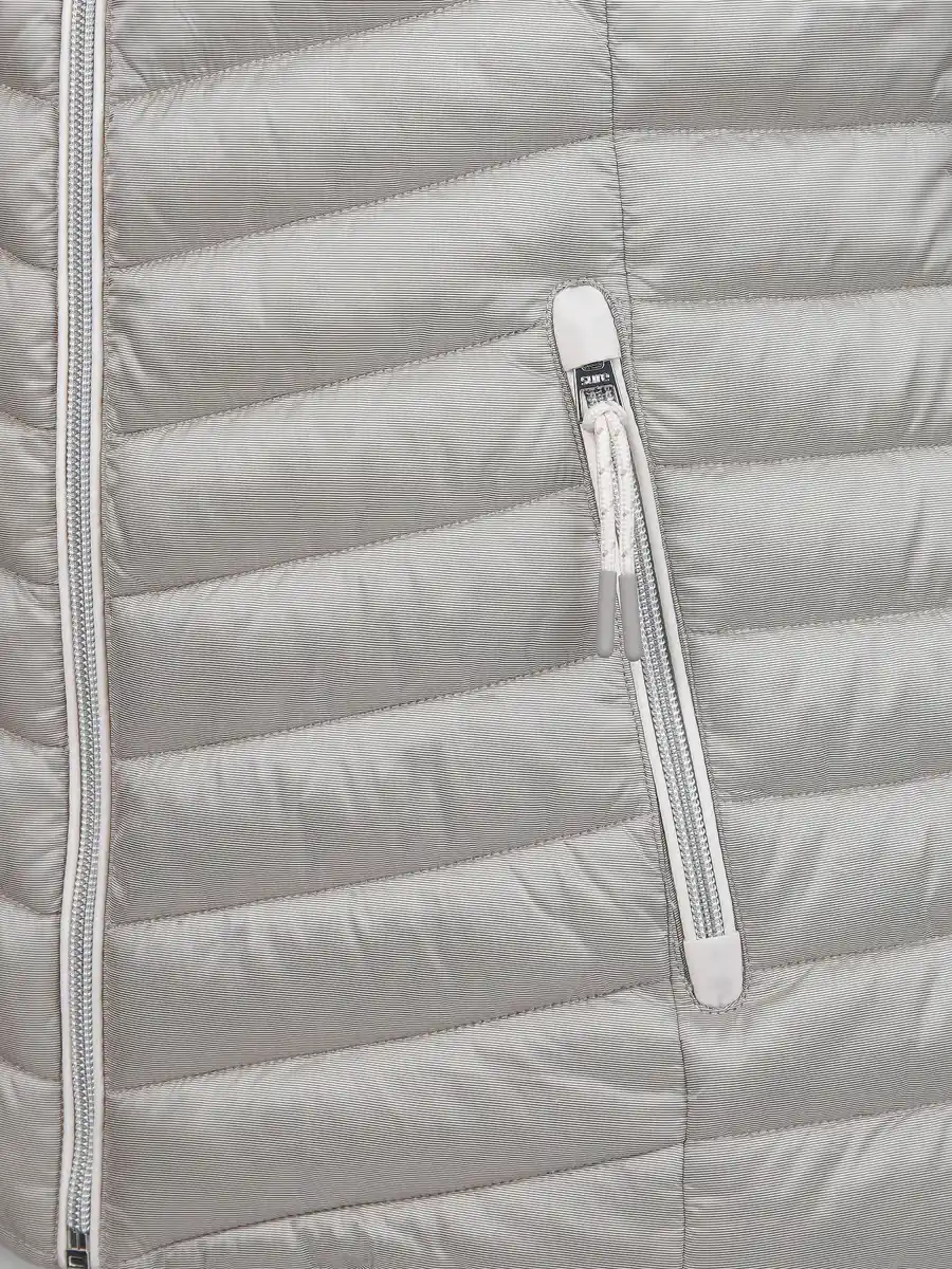 Bild 3 von Damen Steppweste mit abnehmbarer Kapuze Grau