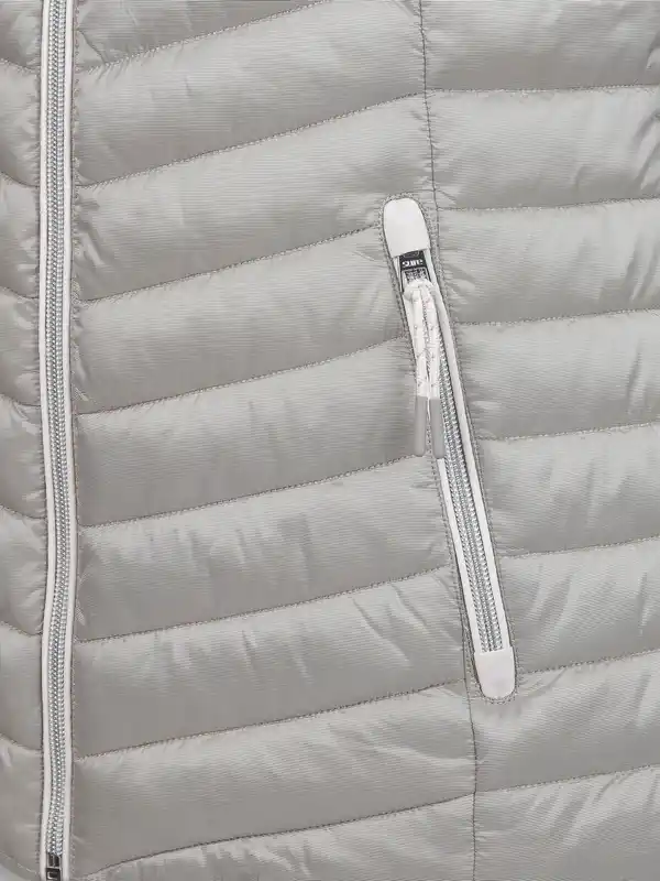 Bild 3 von Damen Steppweste mit abnehmbarer Kapuze Grau